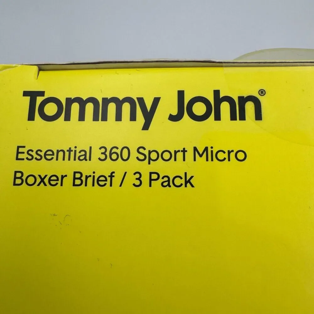 Tommy John Men's 3 Pack Essential 360 Sport Micro Boxer Briefs Medium M NIB